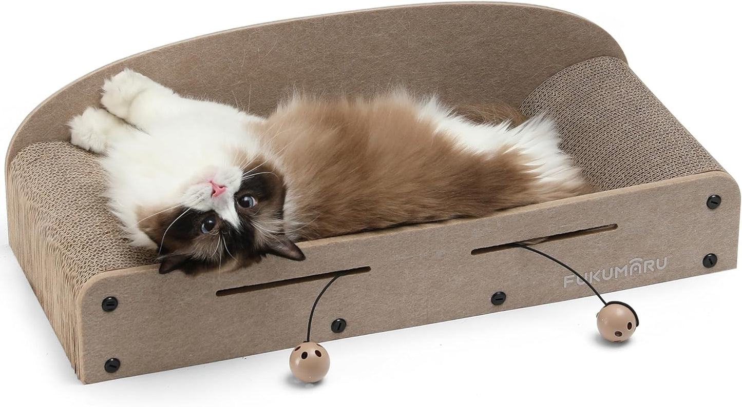 Tieker Oversized Cat Scratching Board & Bed – Durable Cardboard Cat Sofa for Rest & Play