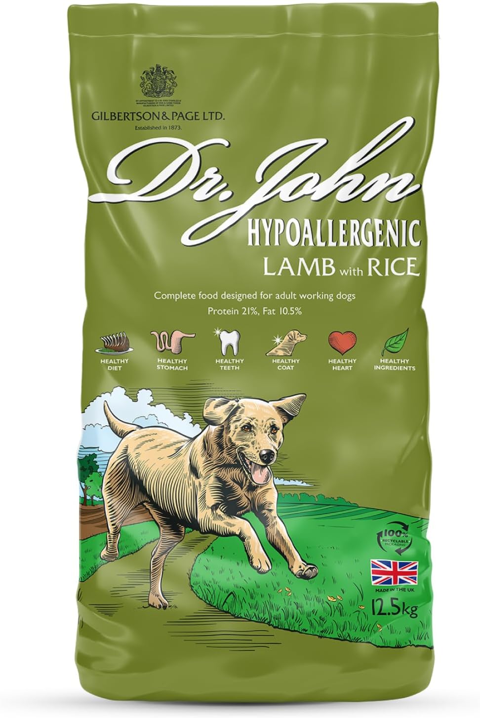 Dr John Dry Dog Food UK | Hypoallergenic, Grain Free & Wheat Free | Adult Dog Food