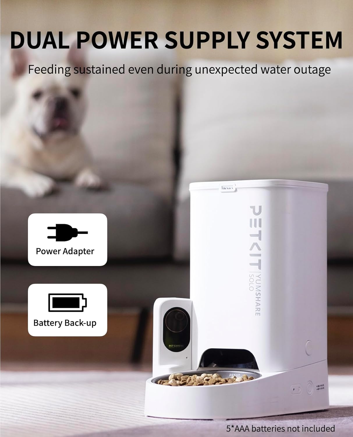 PETKIT SmartFeeder CamPro | 1080P HD Camera Auto Cat Feeder