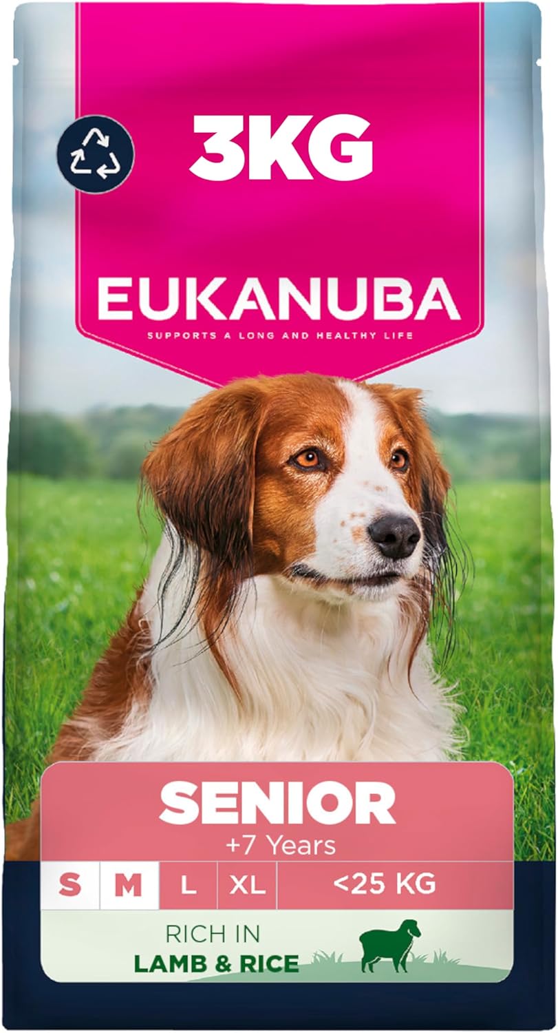 Eukanuba Lamb & Rice - Complete Dry Dog Food - For Adult Small & Medium Breed Dogs 3KG