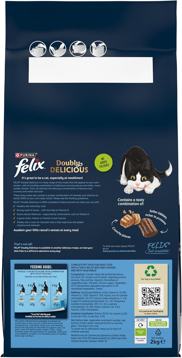 FELIX Doubly Delicious Dry Cat Food