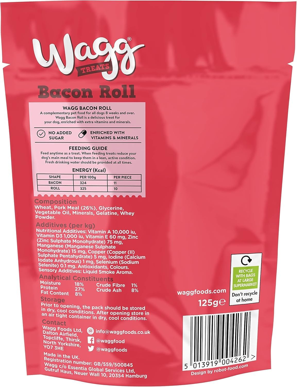 Wagg Tasties Tasty Chunks Steak Bites For Dogs