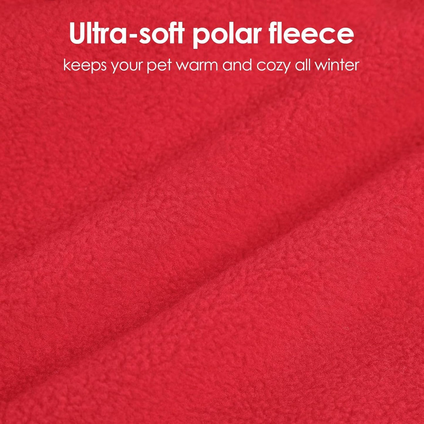 Christmas Costume for Medium Dog Santa Cape - Hooded Fleece Dog Cloak, Windproof Warm Christmas Outfit for Dogs