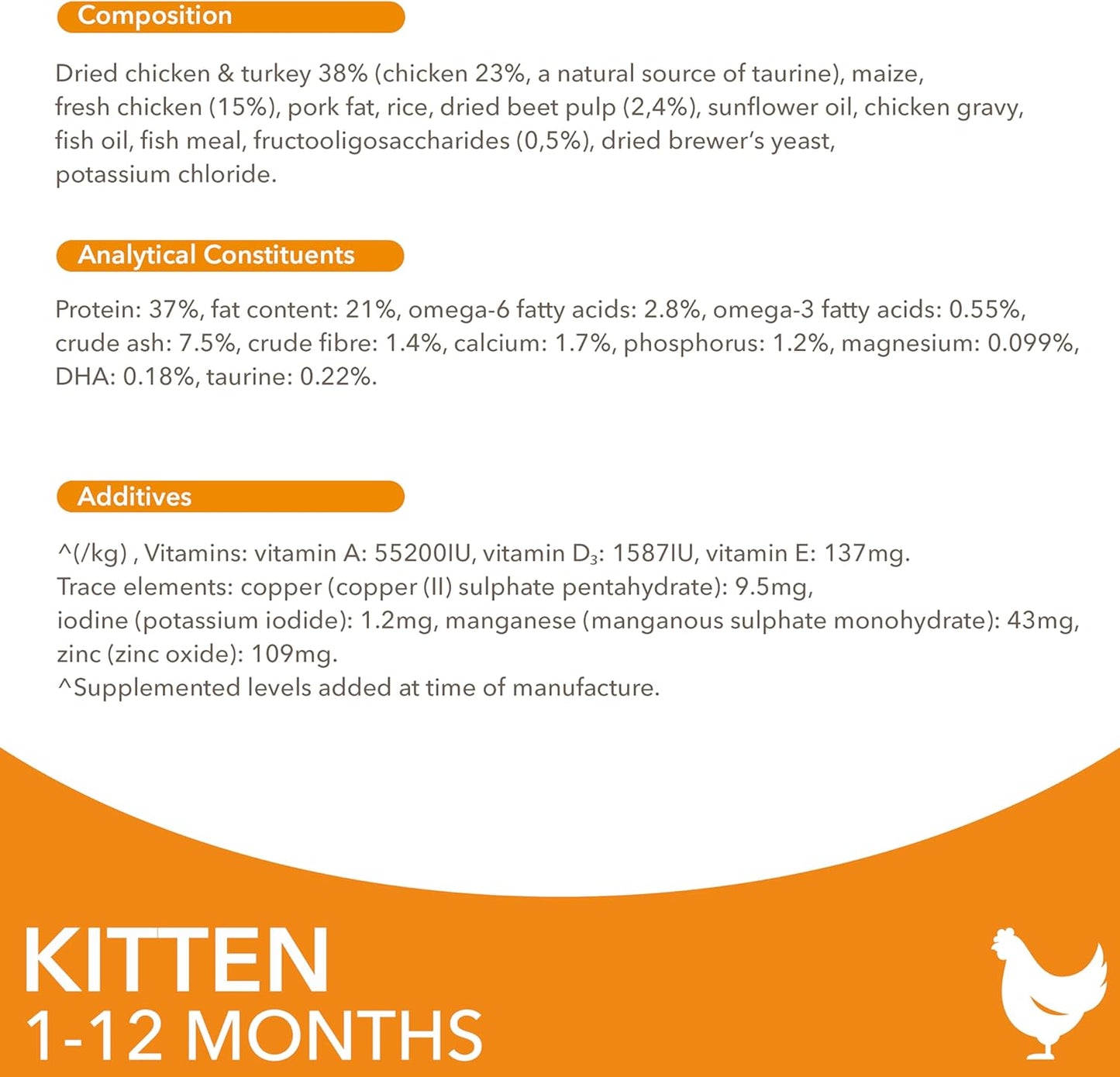 IAMS for Vitality Kitten Food with Fresh Chicken – Dry & Wet Food for Healthy Growth