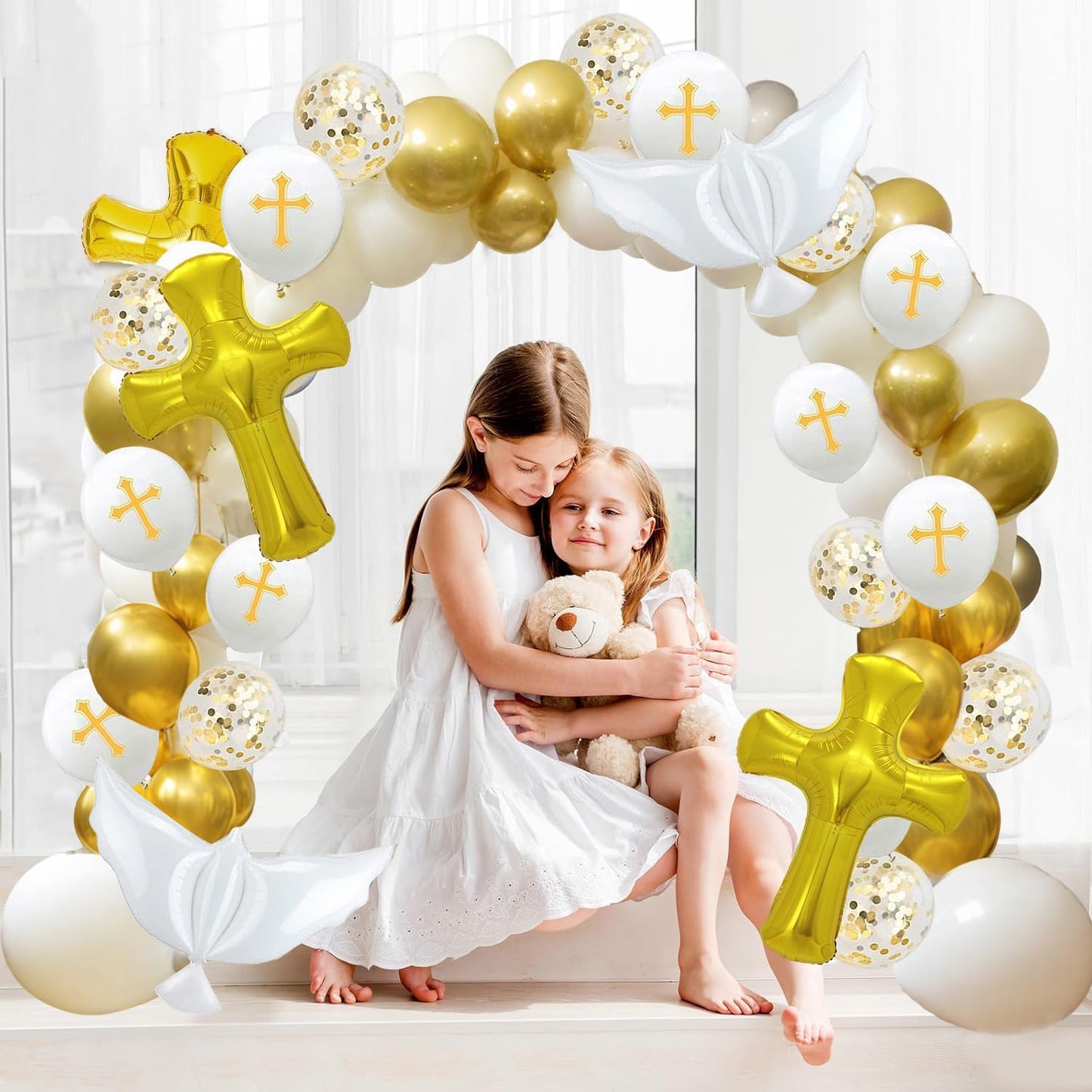 Christmas Balloon Garland Arch Kit, Red Green White Gold Balloons with Large Candy Cane Swirl Foil Balloon for Winter Xmas Party Decorations 164PCS