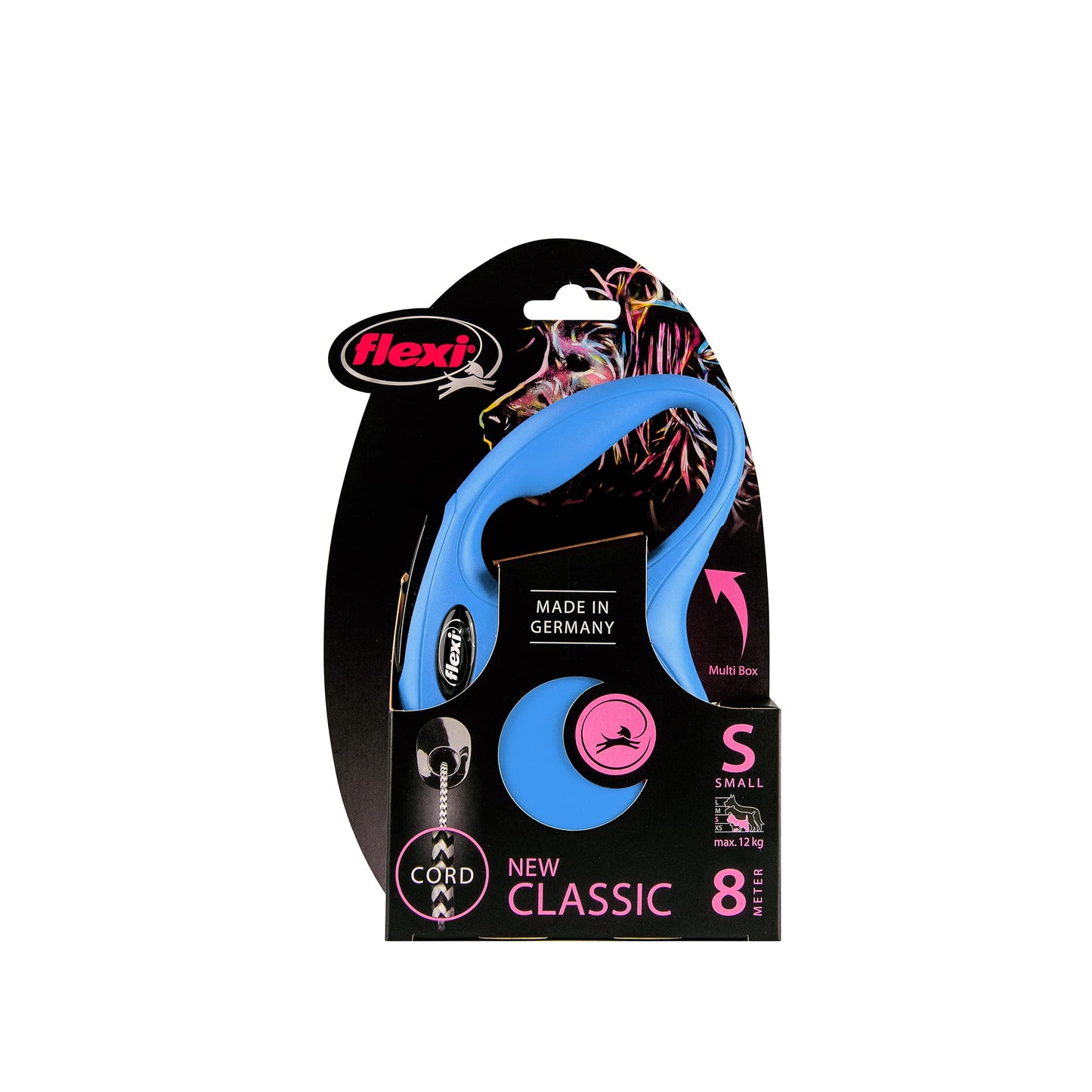 Flexi Classic Cord Extending Lead Blue Small 8M 12kg