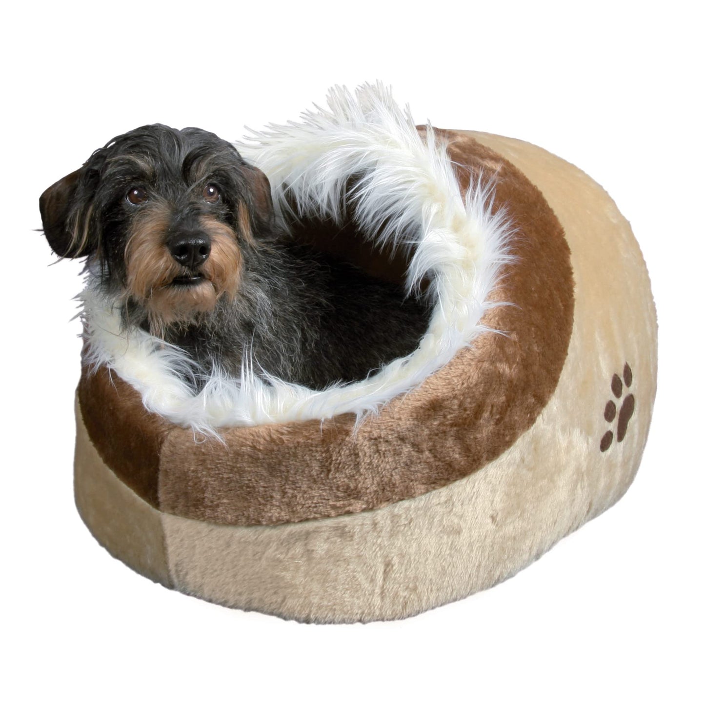 TRIXIE Pet Products Minou Cuddly Cave, Beige/Brown