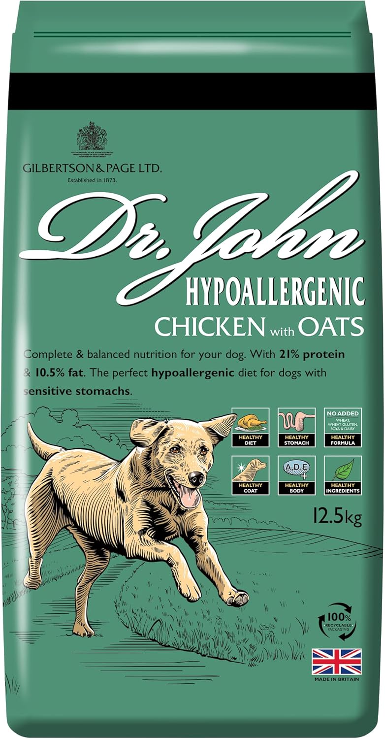 Dr John Dry Dog Food UK | Hypoallergenic, Grain Free & Wheat Free | Adult Dog Food