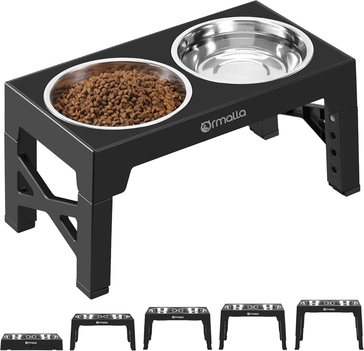 Elevated Dog Bowls with Slow Feeder