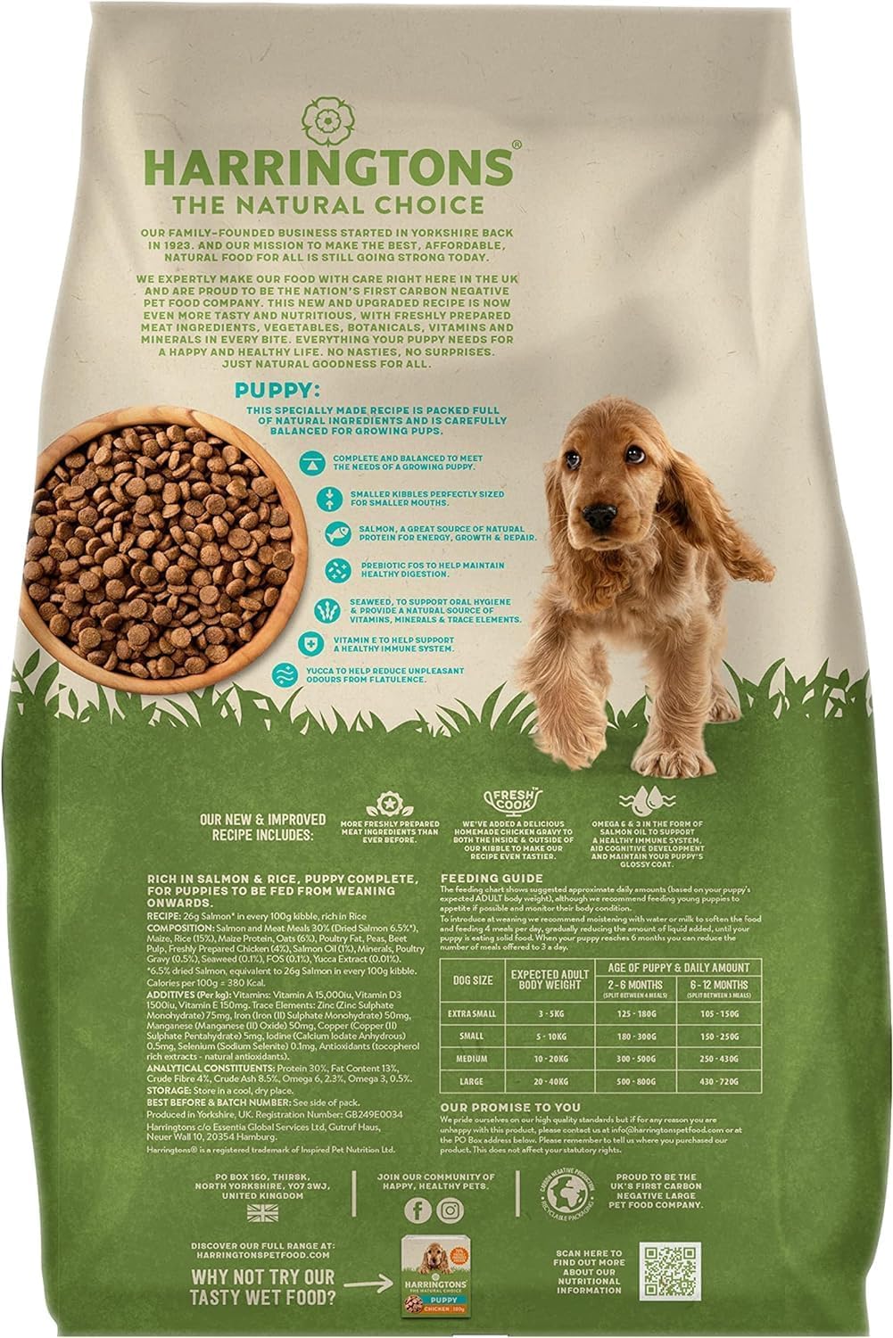 Harringtons Complete Dry Dog Food – Adult & Puppy Made with all natural ingredients