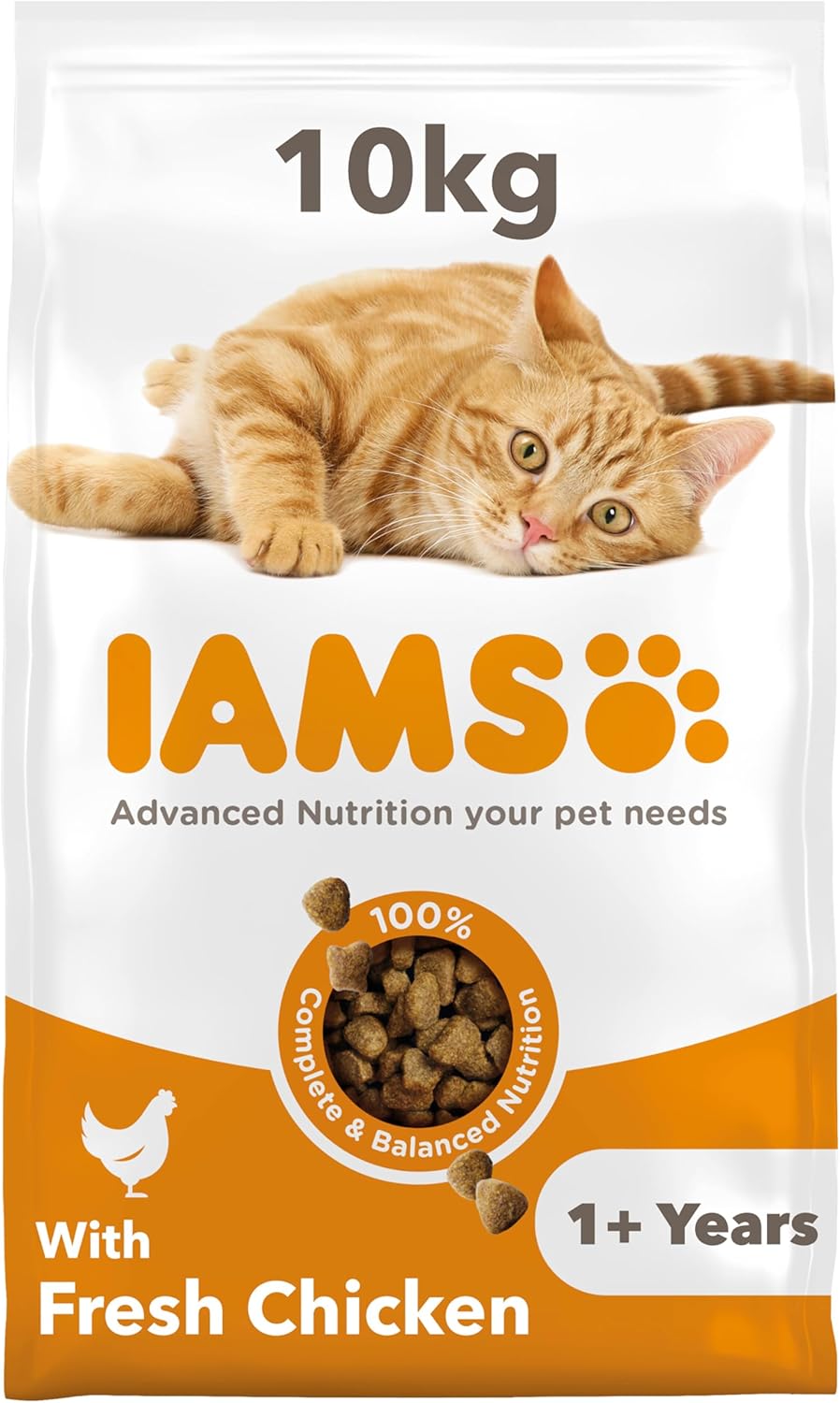 IAMS for Vitality Adult Cat Food – Dry Food with High Animal Protein for Everyday Health