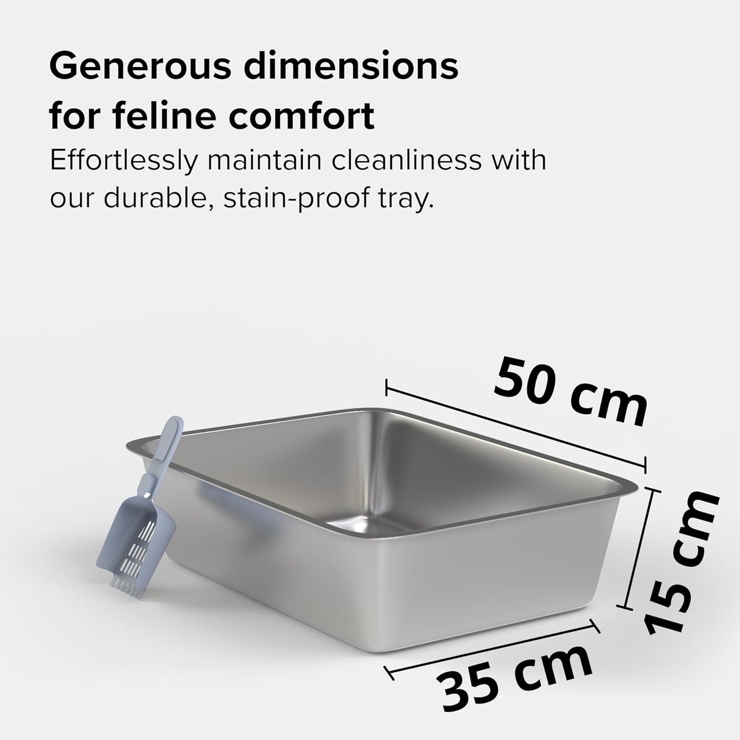 PurrClean™ XL Stainless Steel Litter Box