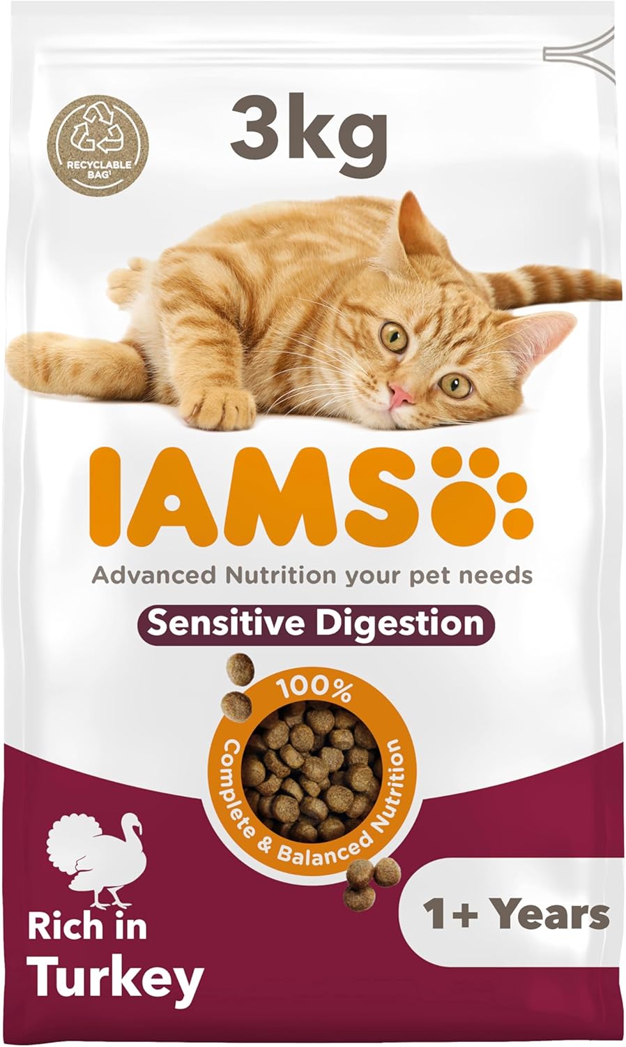 IAMS for Vitality Adult Cat Food – Dry Food with High Animal Protein for Everyday Health