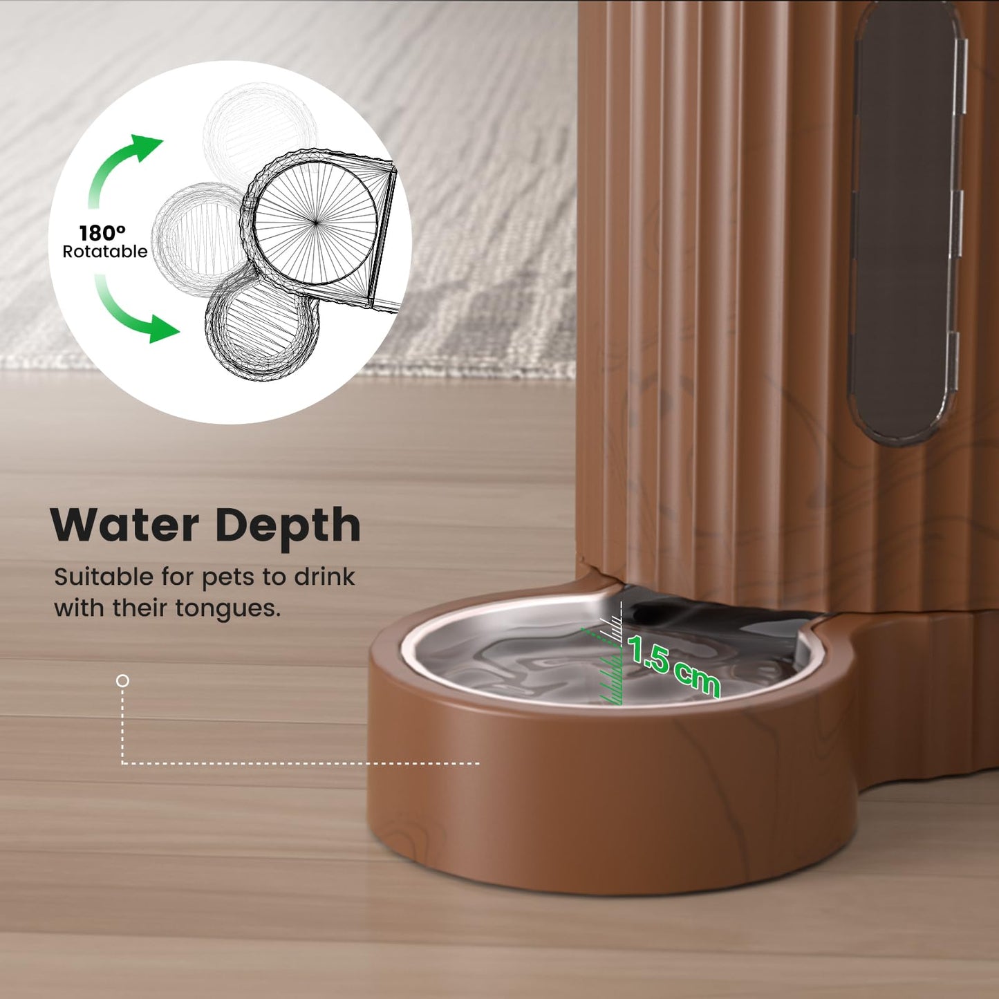 Gardner 2-in-1 Automatic Pet Feeder & Water Dispenser – Gravity Food & Water Station for Cats & Dogs