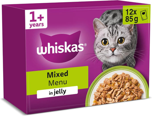 Whiskas 1+ Adult Wet Cat Food – Delicious Complete Meals for Adult Cats