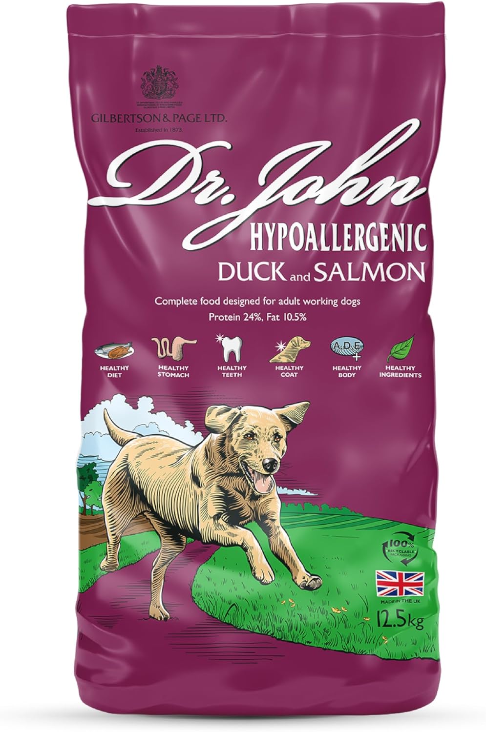 Dr John Dry Dog Food UK | Hypoallergenic, Grain Free & Wheat Free | Adult Dog Food