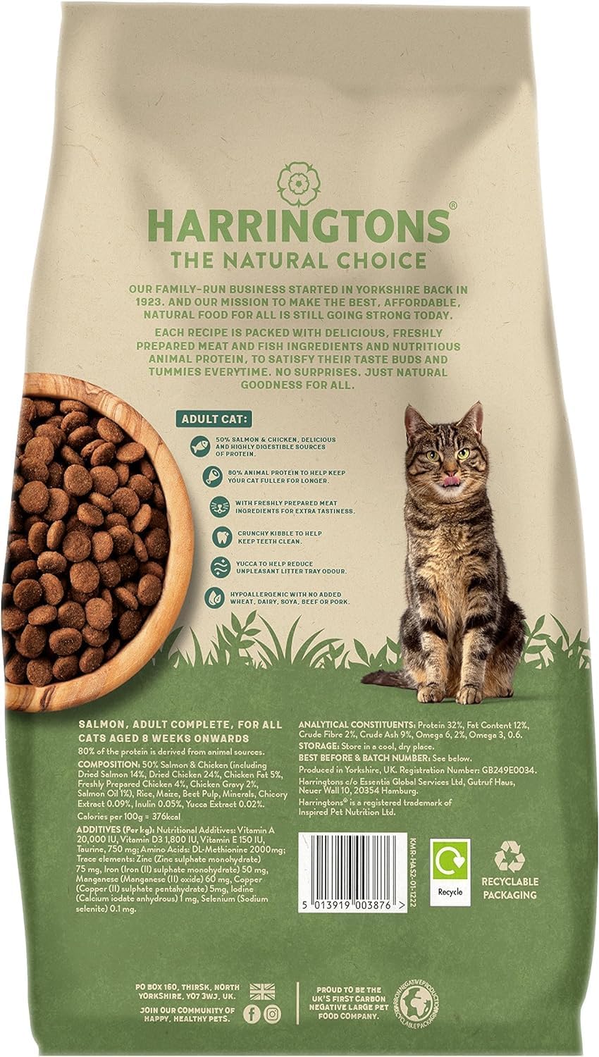 Harringtons Complete Dry Cat Food For Adult,Senior
