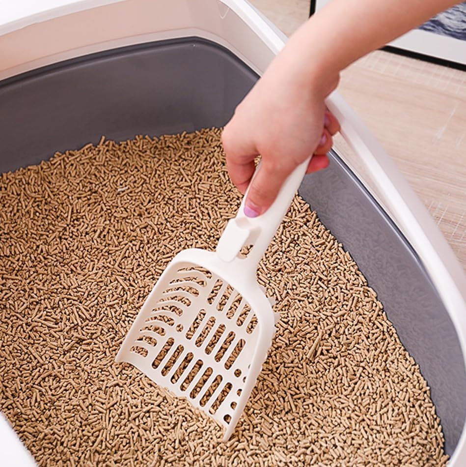 Large Cat Litter Box – Open Sifting Tray or Foldable Hooded Litter Box with Scoop