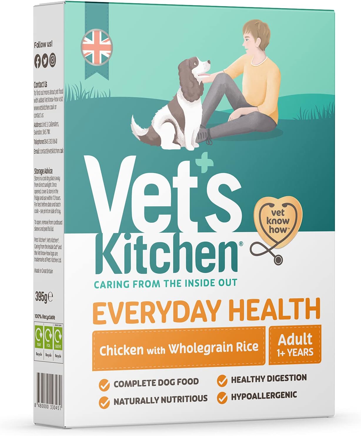 Vet's Kitchen Sensitive Care Hypoallergenic Complete Dry Adult Dog Food