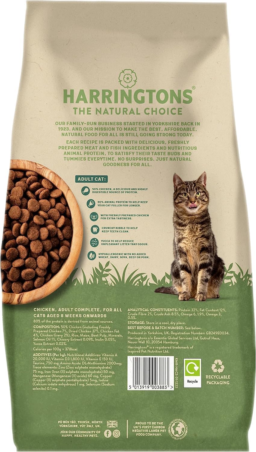 Harringtons Complete Dry Cat Food For Adult,Senior