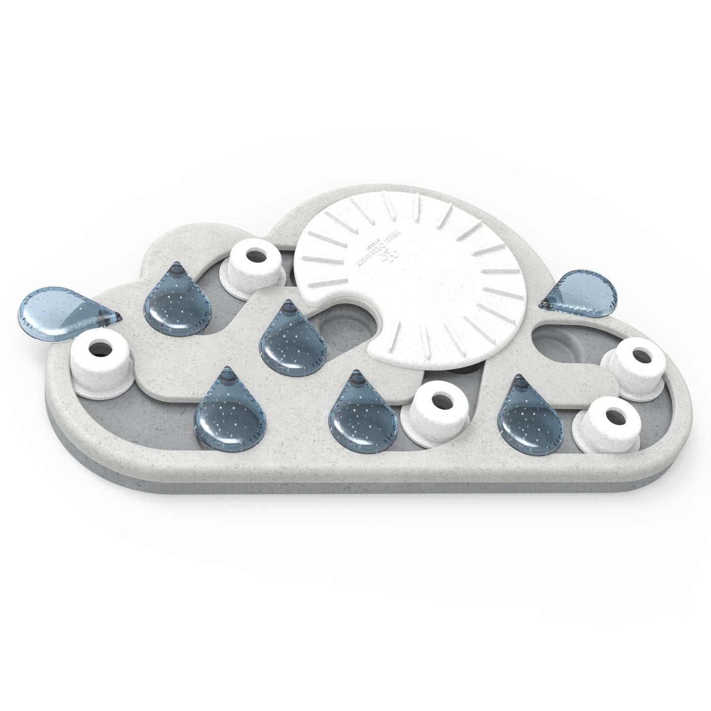 Catstages Rainy Day Puzzle & Play, Interactive Treat Puzzle Cat Toy 15.4 in x 9.4 in, Gray