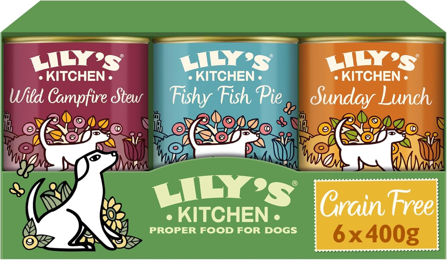 Lily’s Kitchen Natural Adult Wet Dog Food – Classic Dinners with Real Meat & Veggies