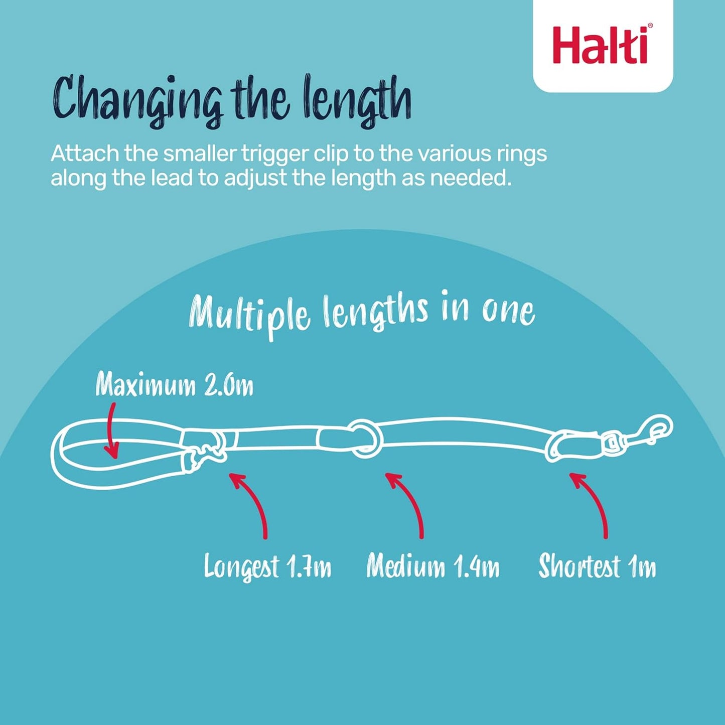 HALTI No-Pull Dog Training Lead – Professional Double-Ended Control Leash for Easy, Stress-Free Walks