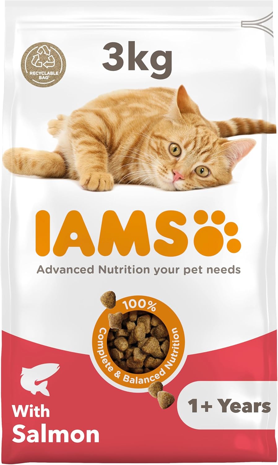 IAMS for Vitality Adult Cat Food – Dry Food with High Animal Protein for Everyday Health