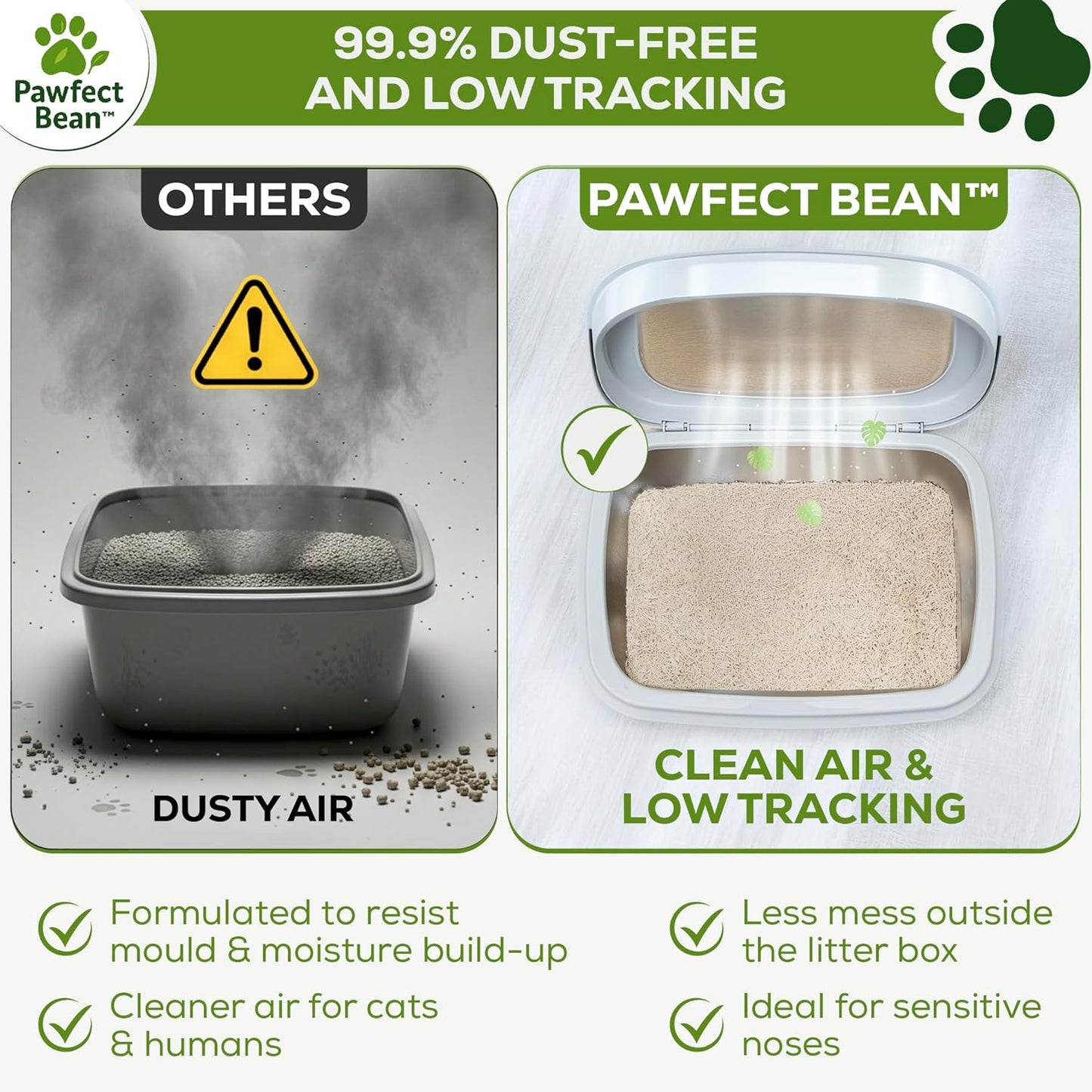 Premium Tofu Cat Litter – Natural Clumping & Flushable Cat Litter