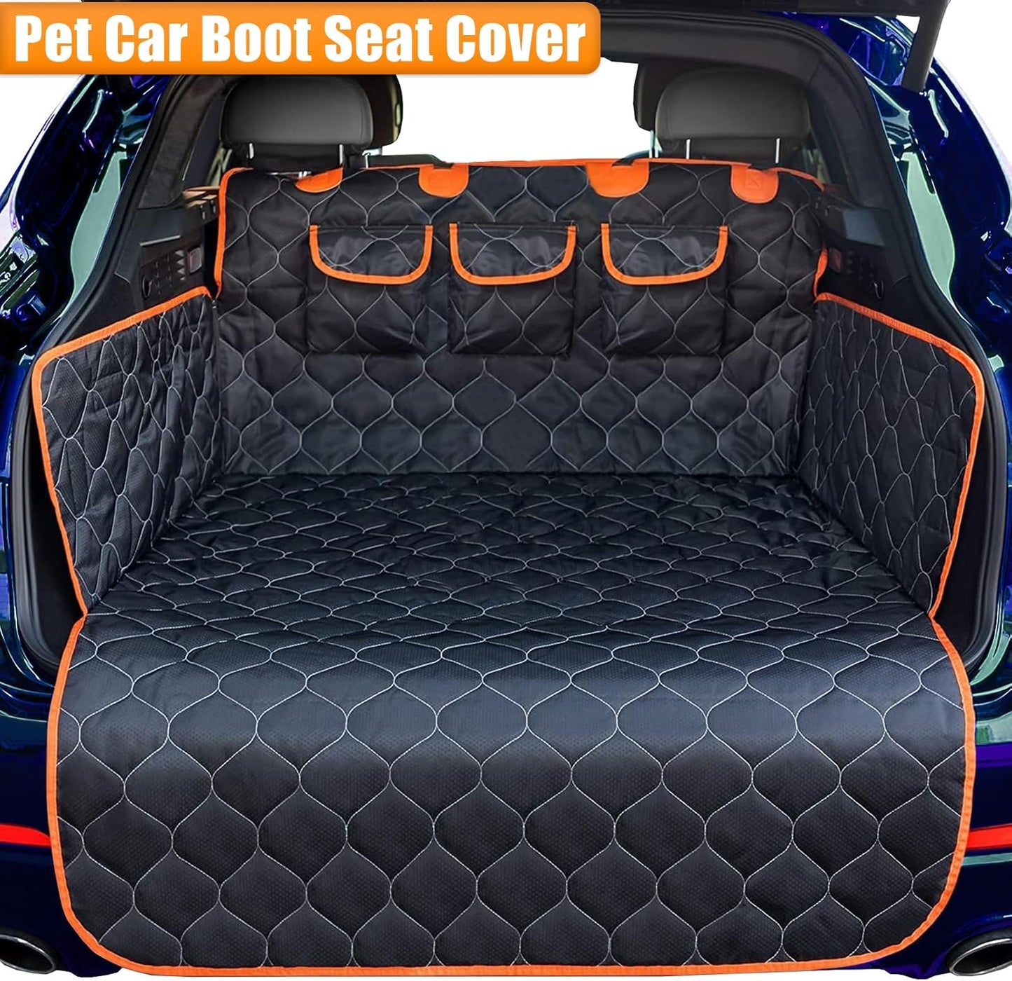Waterproof Car Boot Protector for Dogs – Non-Slip Boot Liner with Side & Bumper Flap Protection