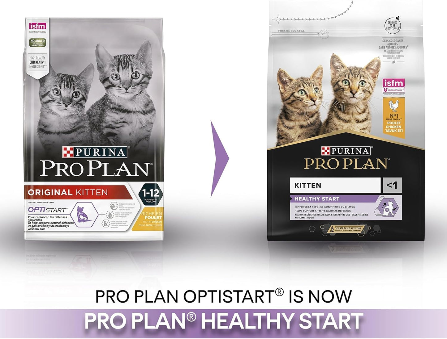 Purina Pro Plan Kitten Healthy Start — Kitten Dry Food | Chicken, Turkey, Duck, Ocean Fish, Delicate Digestion