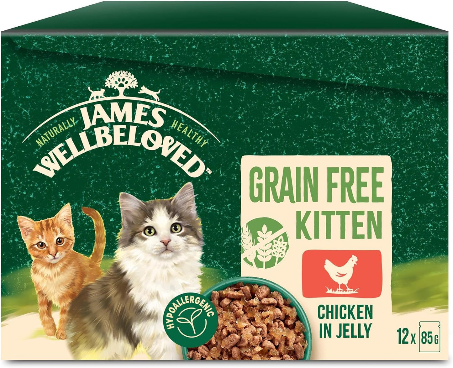 James Wellbeloved Hypoallergenic Kitten Food – Dry & Wet Options | Complete Kitten Nutrition
