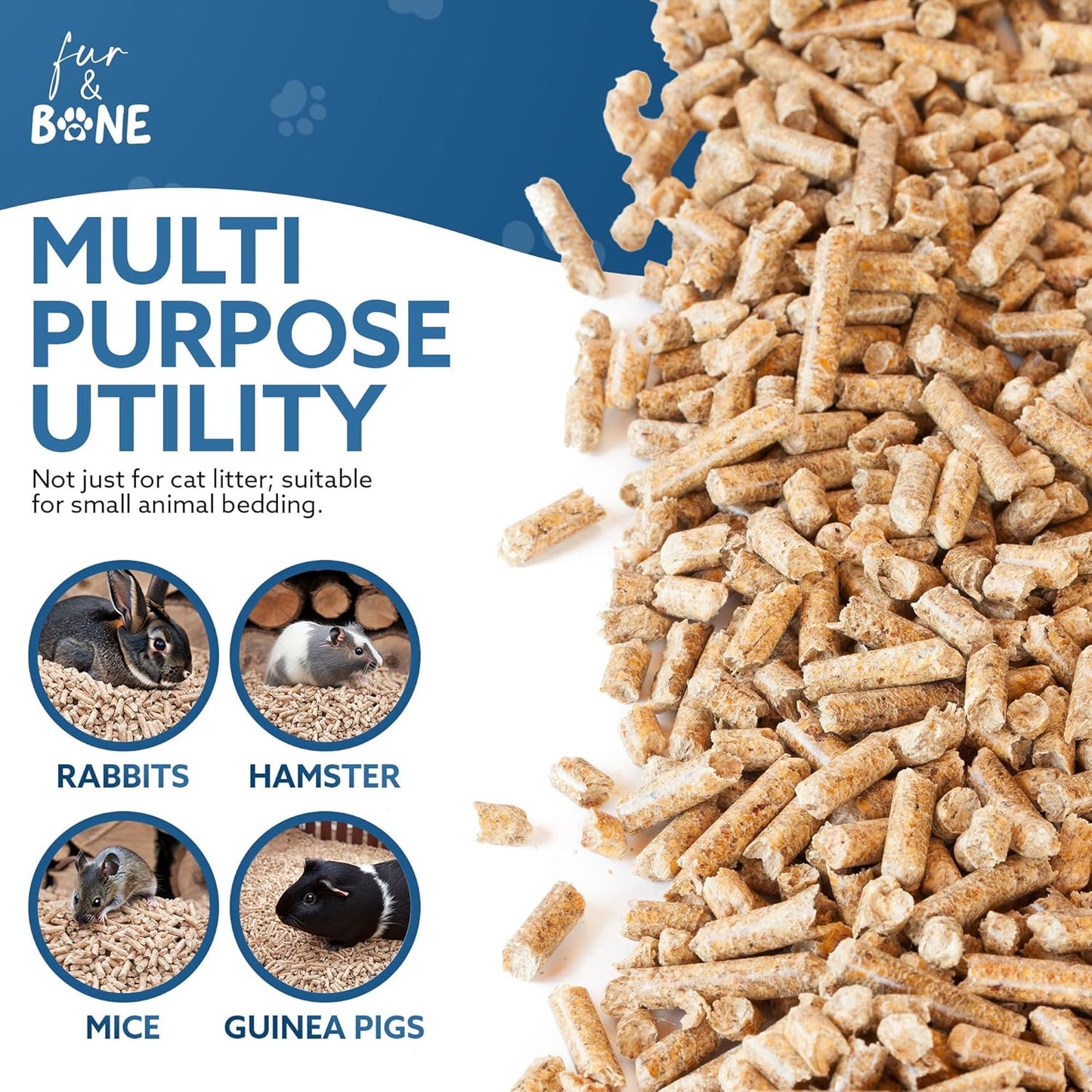 Natural Wood Pellet Cat Litter – Wooden Pellets for Cat Litter Tray – Scandinavian Wood