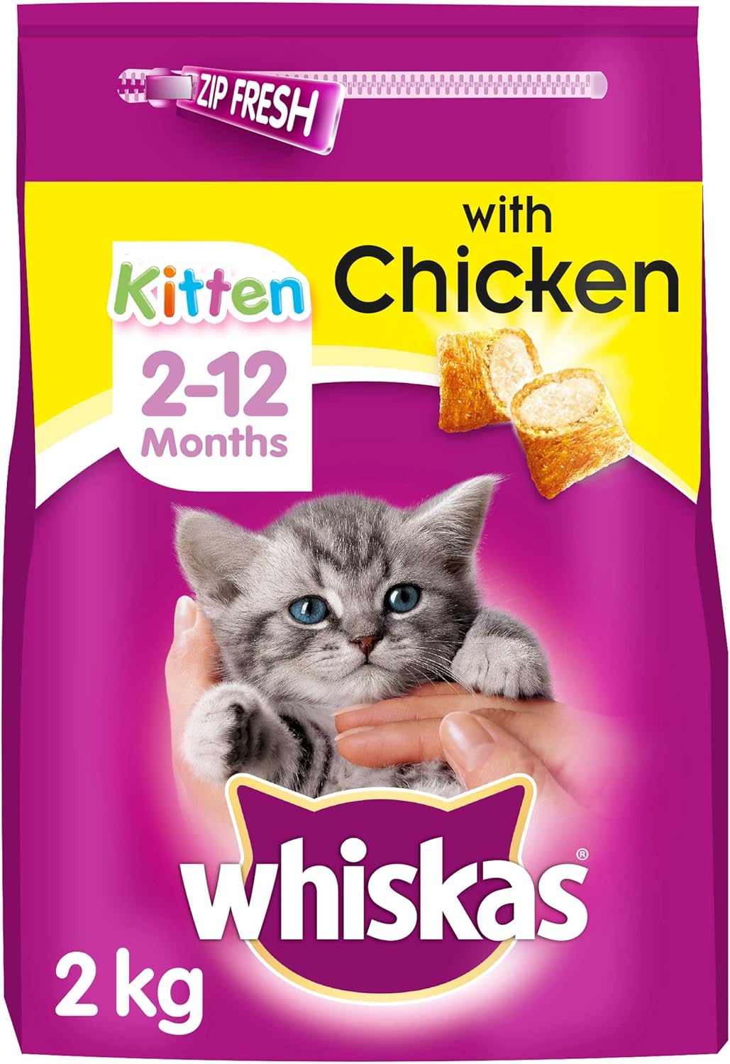 Whiskas Kitten Chicken Dry Food | Healthy Start for Kittens 🐱