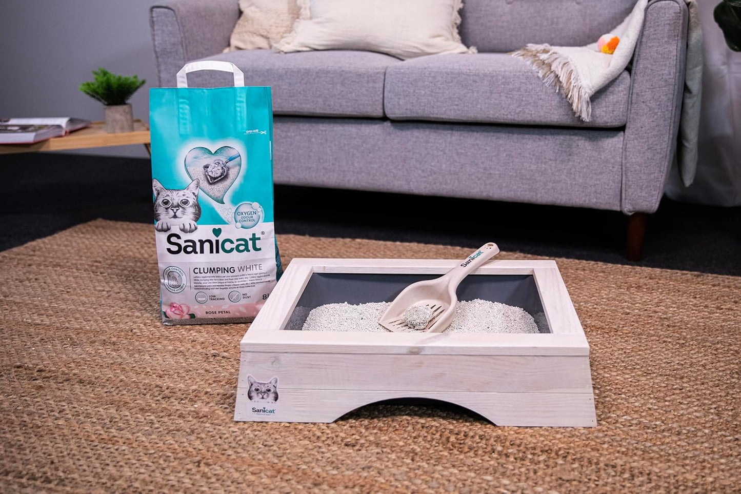 Sanicat - Classic cat litter with Aloe Vera | 7-day odour control | Fast absorption | product for your pet’s hygiene Keep Your Home Clean