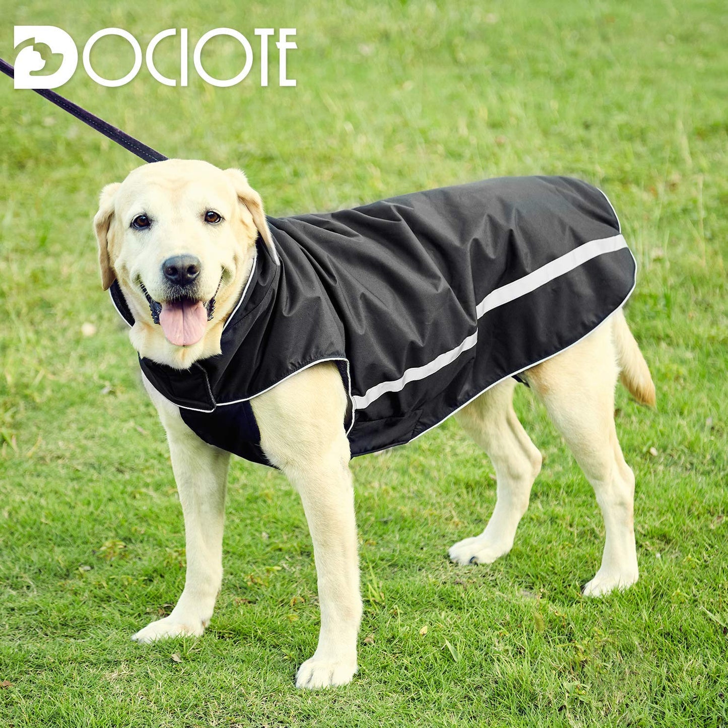 Cozy Reflective Waterproof Dog Winter Coat - Windproof Warm Jacket for Large Dogs Walking Hiking Travel (4X, Black)