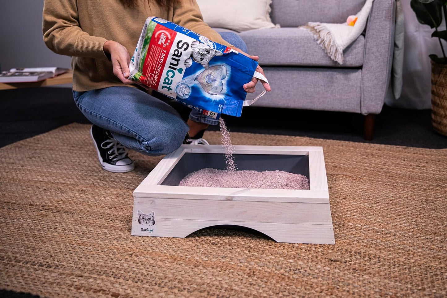 Sanicat - Classic cat litter with Aloe Vera | 7-day odour control | Fast absorption | product for your pet’s hygiene Keep Your Home Clean