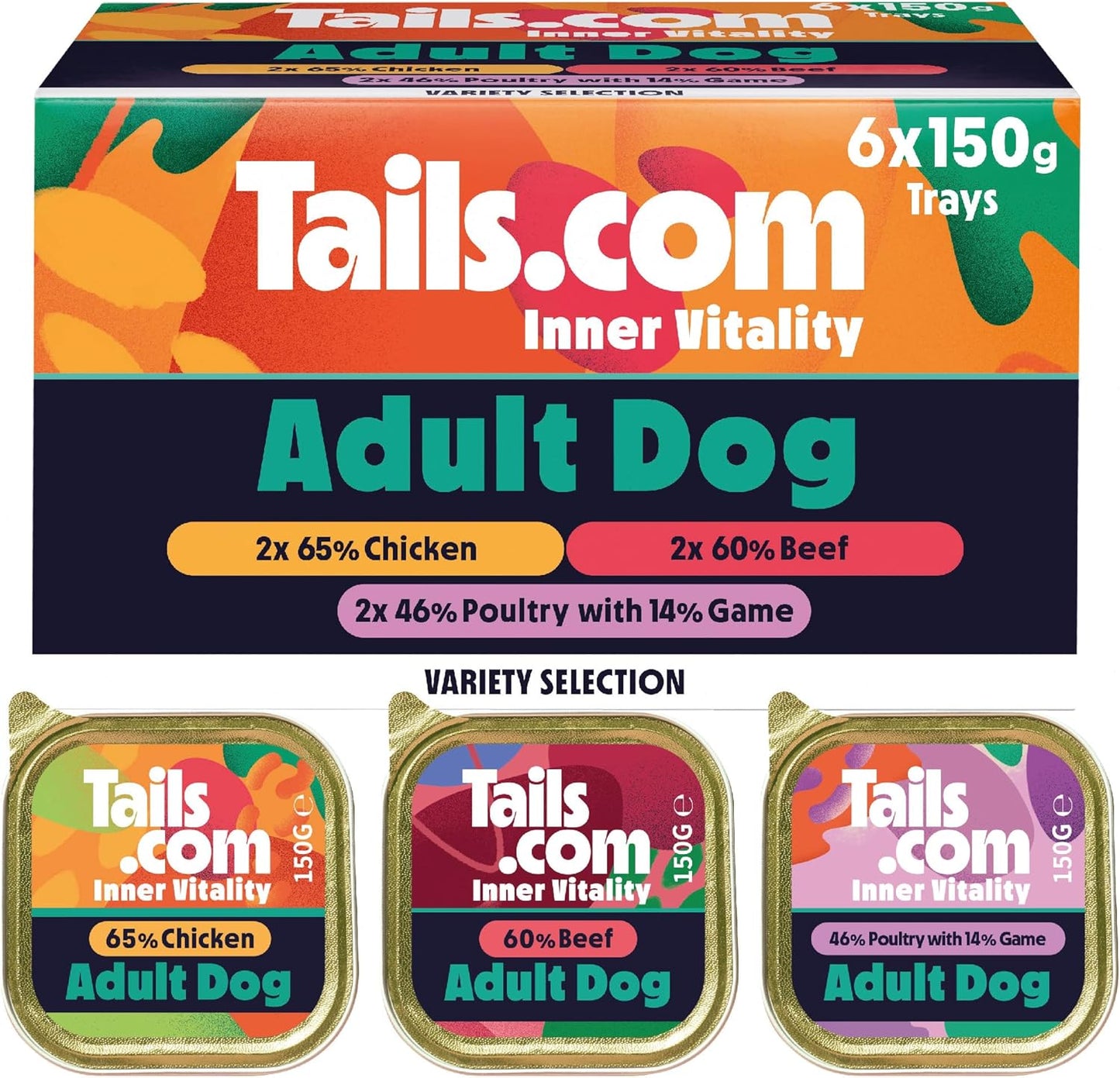 Tails.com Inner Vitality Adult Wet Dog Food – Premium Grain Free Meals for Adult Dogs