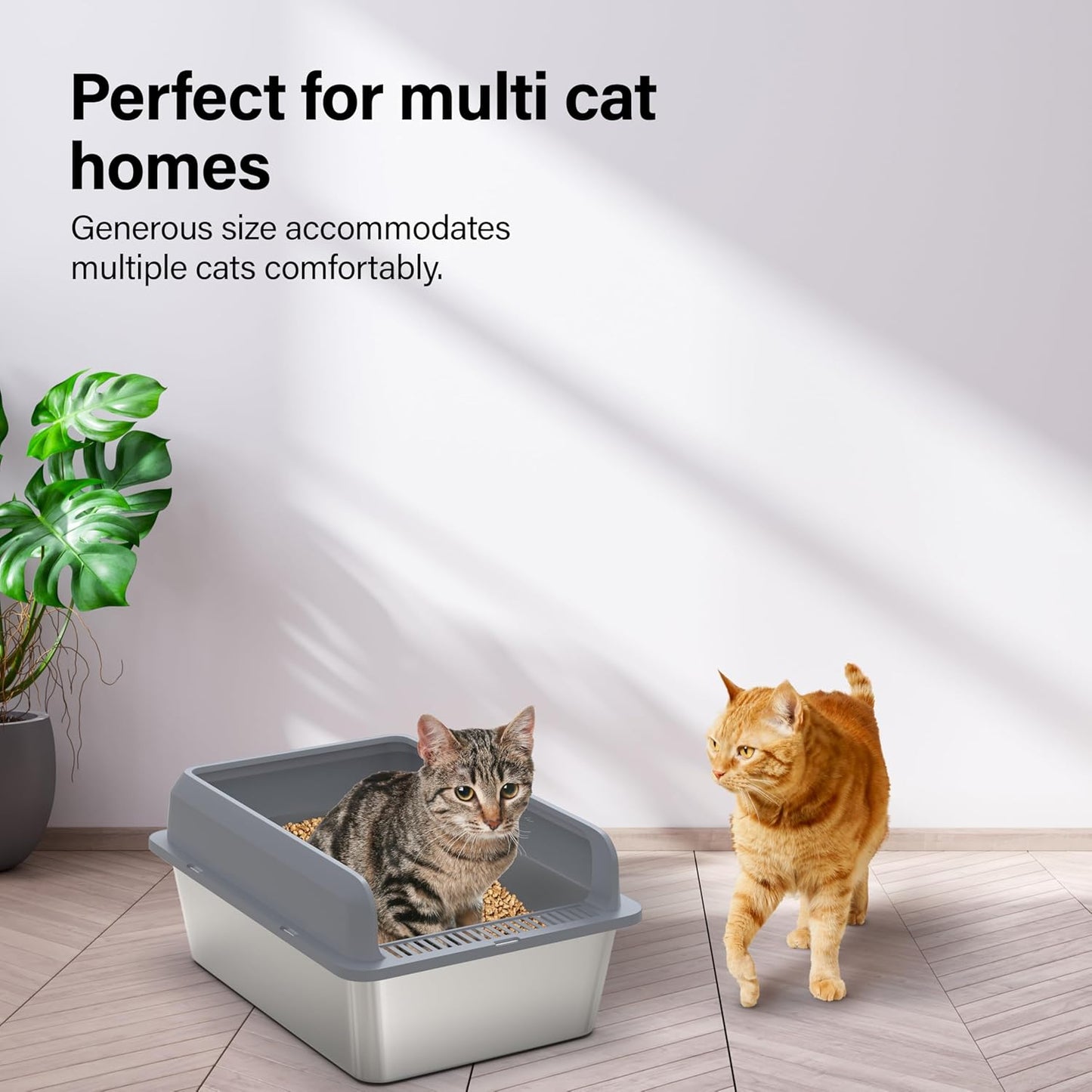 PurrClean™ XL Stainless Steel Litter Box