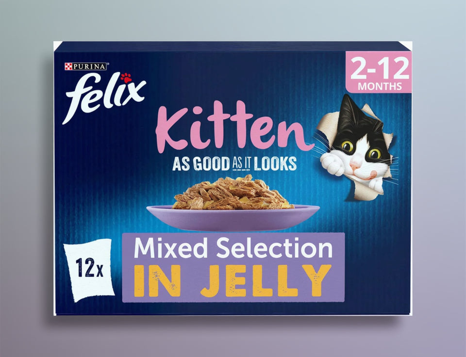 Felix Complete Wet Cat Food for Kittens, Adult and Senior Cats