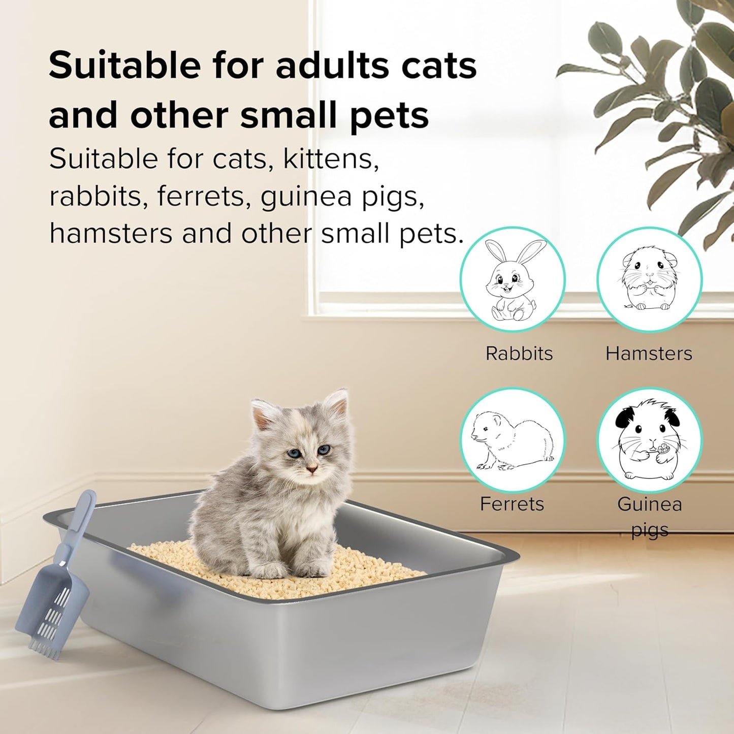 PurrClean™ XL Stainless Steel Litter Box