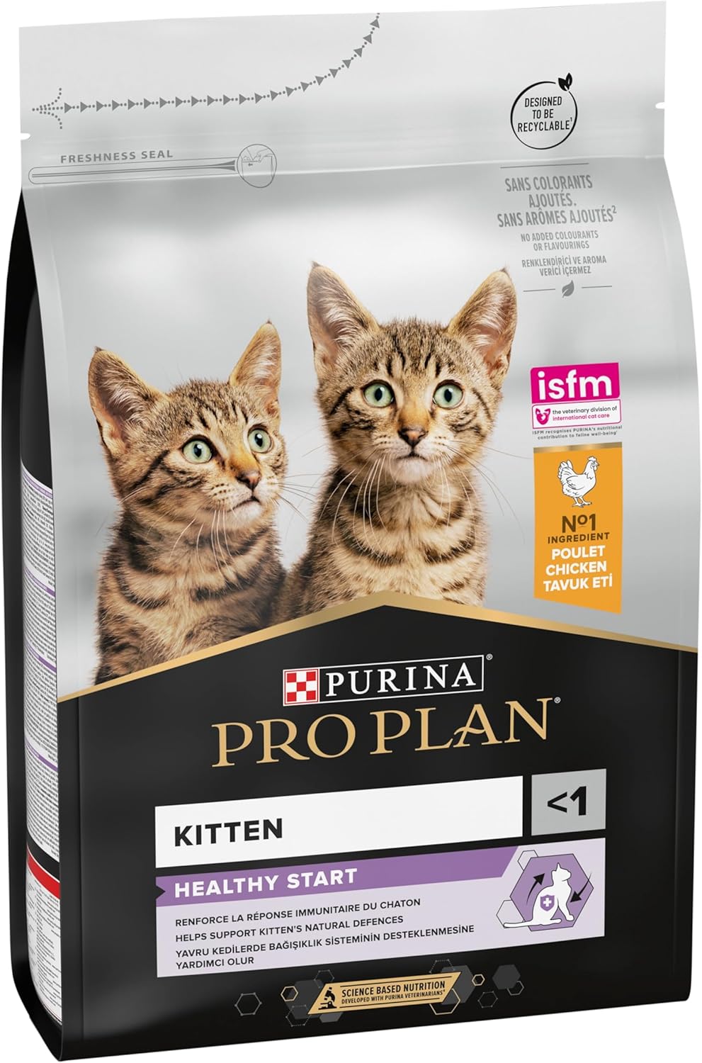 Purina Pro Plan Kitten Healthy Start — Kitten Dry Food | Chicken, Turkey, Duck, Ocean Fish, Delicate Digestion