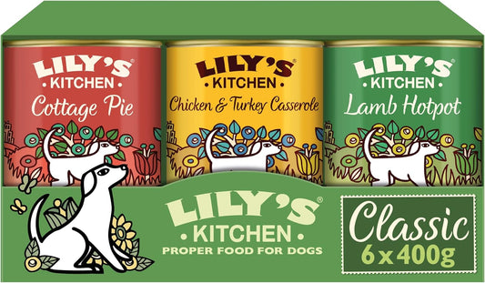 Lily’s Kitchen Natural Adult Wet Dog Food – Classic Dinners with Real Meat & Veggies