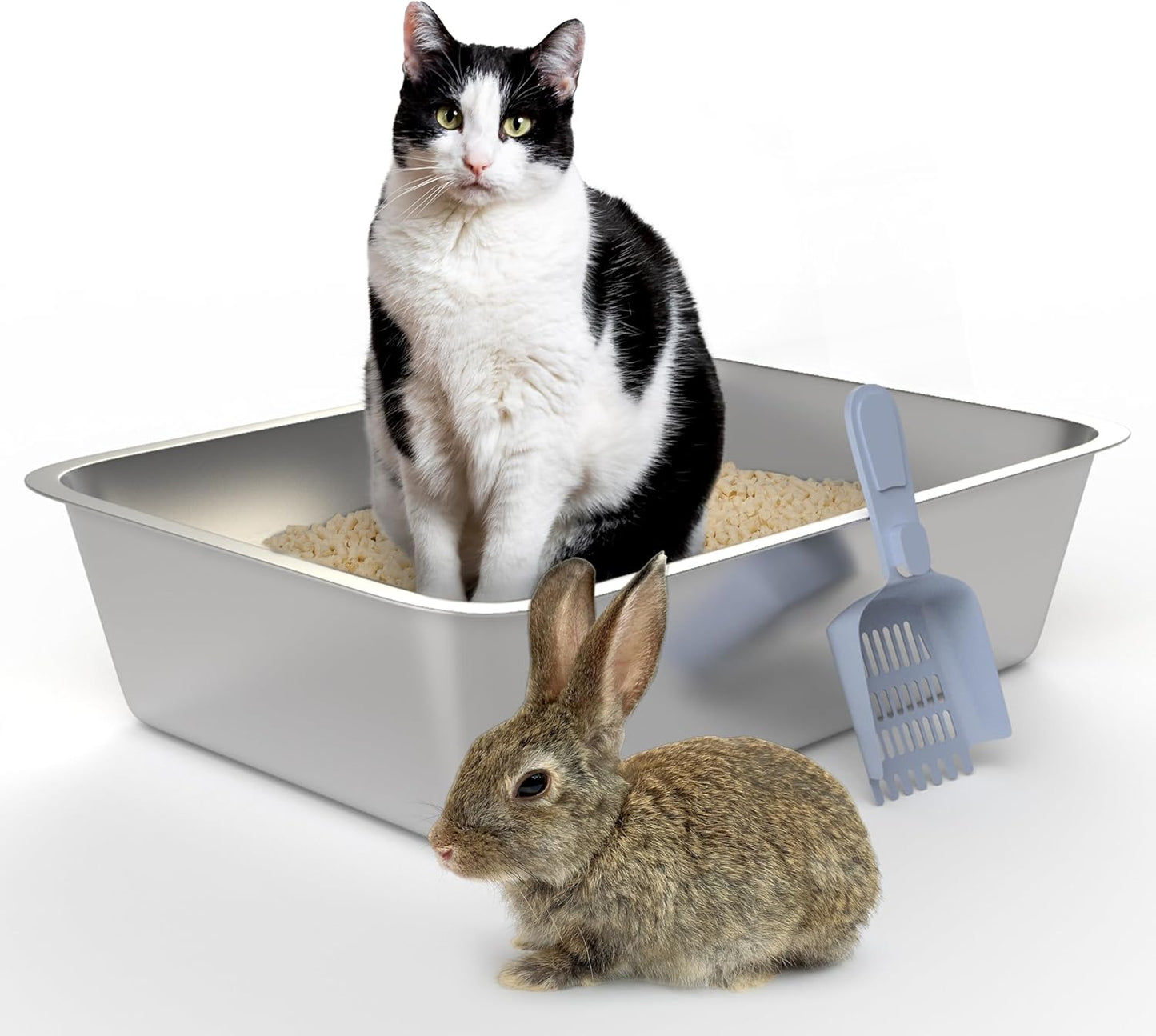 PurrClean™ XL Stainless Steel Litter Box