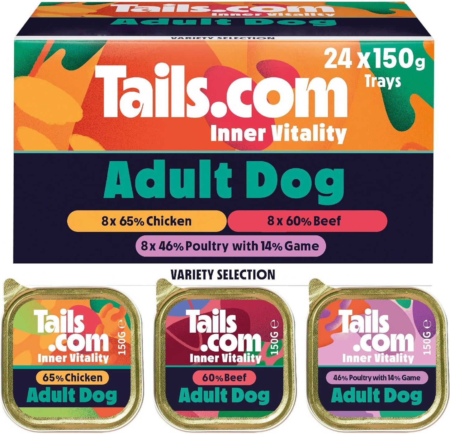 Tails.com Inner Vitality Adult Wet Dog Food – Premium Grain Free Meals for Adult Dogs