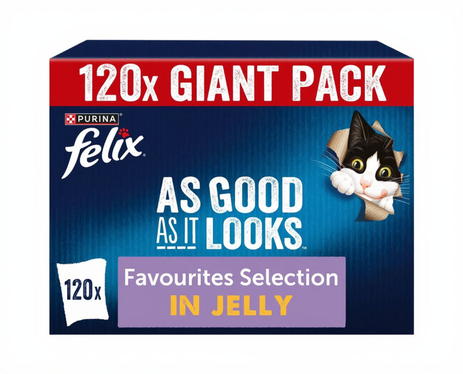 Felix Complete Wet Cat Food for Kittens, Adult and Senior Cats