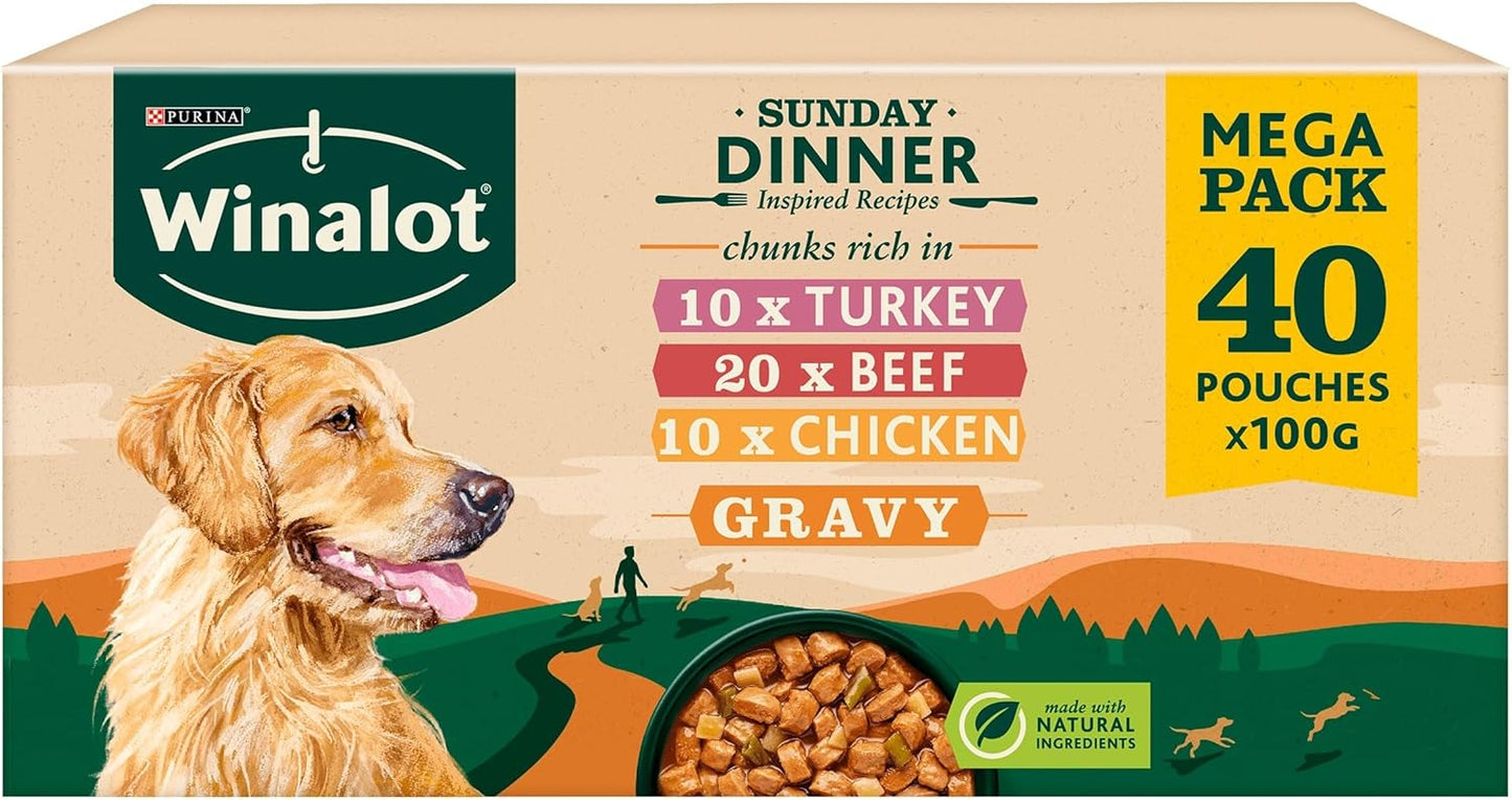 WINALOT Classic Meals Wet Dog Food for Small Dogs – Adult & Senior