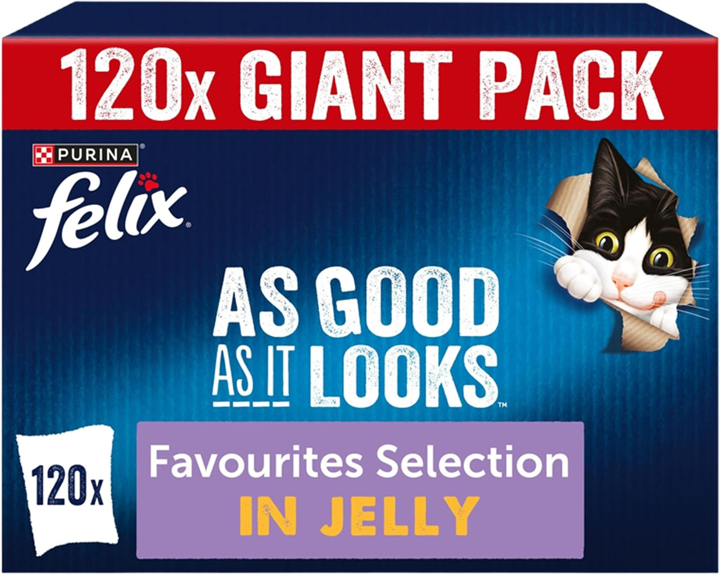 Felix Complete Wet Cat Food for Kittens, Adult and Senior Cats