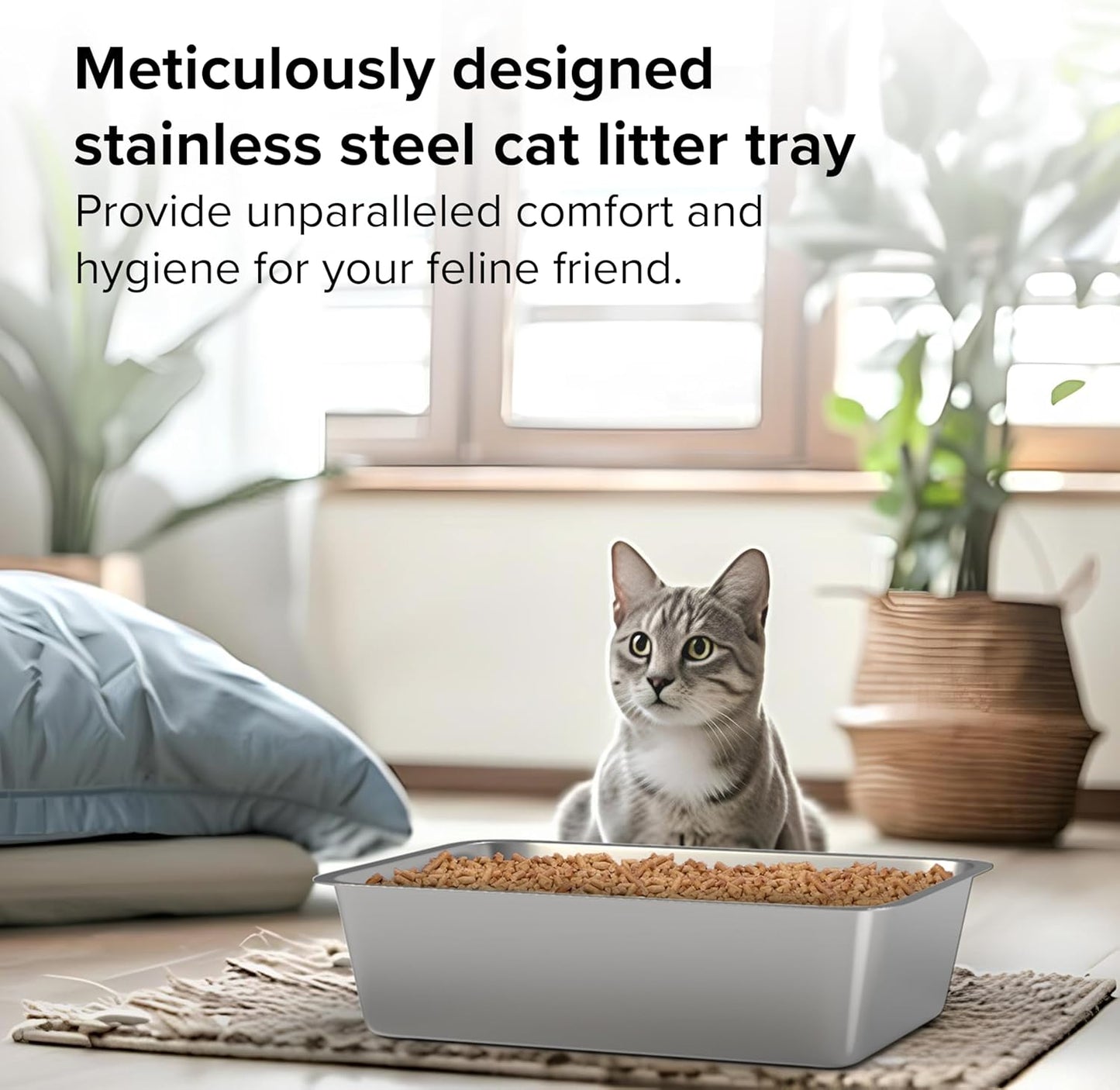PurrClean™ XL Stainless Steel Litter Box