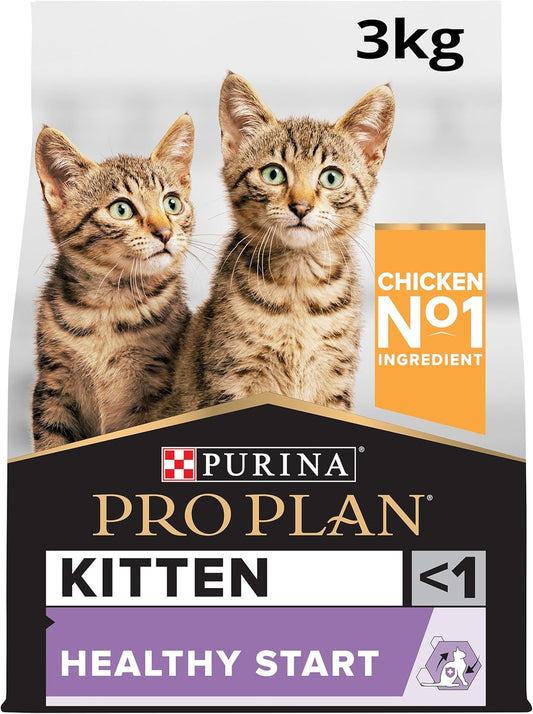Purina Pro Plan Kitten Healthy Start — Kitten Dry Food | Chicken, Turkey, Duck, Ocean Fish, Delicate Digestion